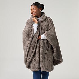 Warm & Cozy Sherpa Zip Angel Wrap