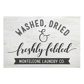 Washed, Dried and Freshly Folded Personalized Oversized Doormat