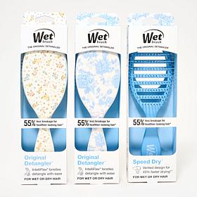 Wet Brush Ditsy Floral 3-piece Hair Brush Bundle