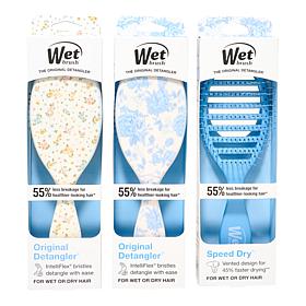 Wet Brush Ditsy Floral 3-piece Hair Brush Bundle