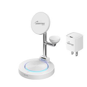 WFG Qi2 Certified Wireless Charging Station w/33W Travel Charger