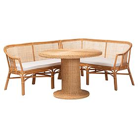 Wholesale Interiors bali and pari Aara Rattan Dining Nook Set