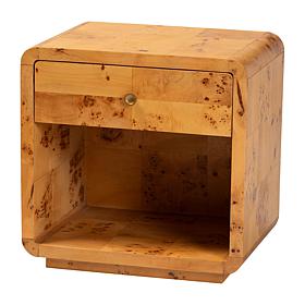 Wholesale Interiors bali and pari Netra Modern Burl Nightstand