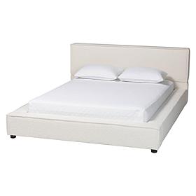 Wholesale Interiors Baxton Studio Bardia Fabric Queen Platform Bed