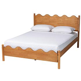 Wholesale Interiors Baxton Studio Malaya Oak Brown Queen Bed
