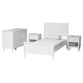 Wholesale Interiors Baxton Studio Roni White Twin Bedroom Set