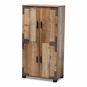 Wholesale Interiors Cyrille Wood 4-Door Shoe Cabinet