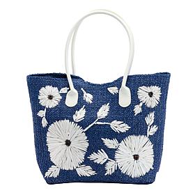 Wildflower Garden Party Embroidered Tote