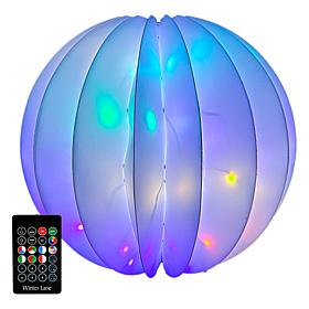 Winter Lane 18" RGB Holiday Foldable Orb with Toppers