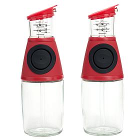 Wolfgang Puck 2-pack Oil & Vinegar Dispensers with 8 oz. Capacity