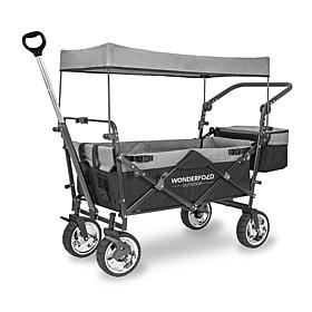 Wonderfold Wagon Push and Pull Outdoor Folding Wagon with Canopy