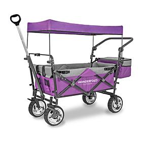 Wonderfold Wagon Push and Pull Outdoor Folding Wagon with Canopy