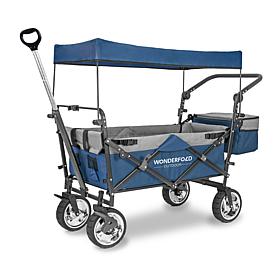Wonderfold Wagon Push and Pull Outdoor Folding Wagon with Canopy
