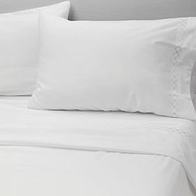 Wynne Home 100% Cotton Embroidered Sheet Set - Cal King