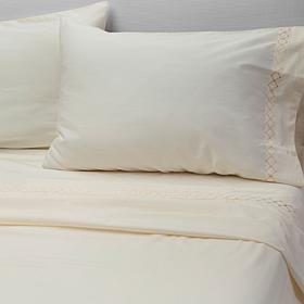 Wynne Home 100% Cotton Embroidered Sheet Set - Queen