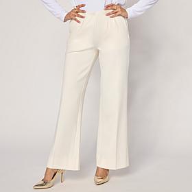 WynneCollection Dart Detail Straight-Leg Pant