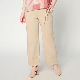 WynneCollection Flatter FIT Straight Leg Cuffed Pant