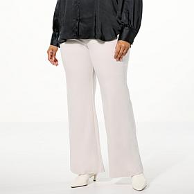 WynneCollection Occasion Ponte Knit Tuxedo Panel Pant
