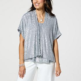 WynneCollection Occasion Sequin Shrug