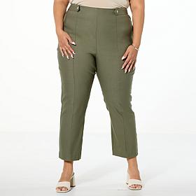 WynneCollection Polished FlatterFIT Slim Leg Cropped Pant