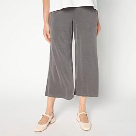 WynneCollection Sueded Jersey Cropped Pant