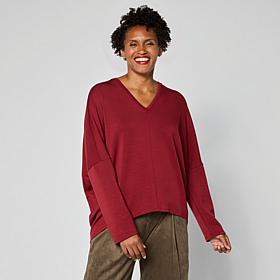 WynneLayers Cloud Knit V-Neck Top