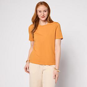 WynneLayers Cotton Spandex Crew Neck Tee