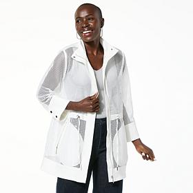 WynneLayers FlatterFIT Mesh Knit Jacket