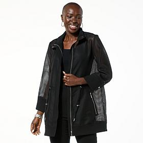 WynneLayers FlatterFIT Mesh Knit Jacket