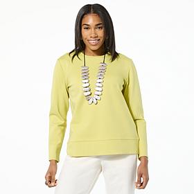 WynneLayers Long-Sleeve Ponte Top