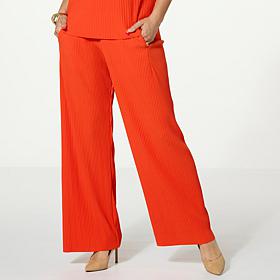 WynneLayers Pleated Knit Pull-On Pant