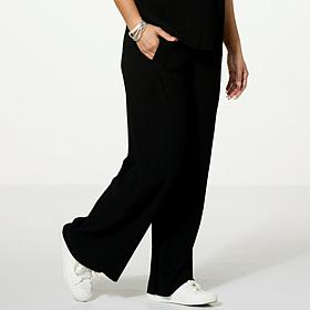 WynneLayers Pleated Knit Pull-On Pant
