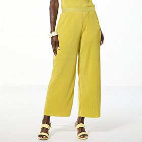 WynneLayers Plisse Knit Ankle Pant