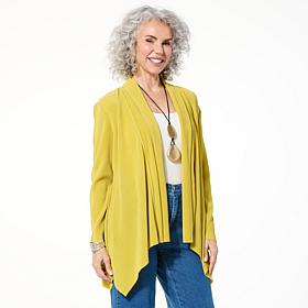 WynneLayers Plisse Knit Cardigan