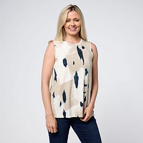 WynneLayers Printed Knit Sleeveless Top