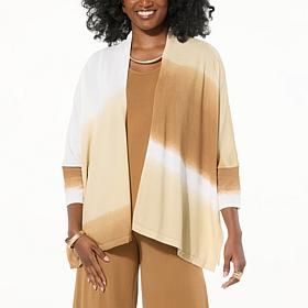 WynneLayers Printed Sweater Knit Cardigan