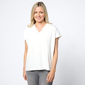 WynneLayers Seamed Stretch Cotton Top