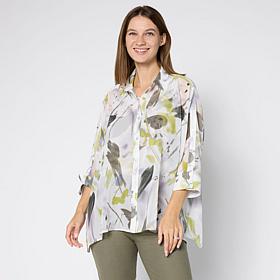 WynneLayers Unstructured Chiffon Shirt