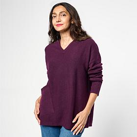 WynneLayers V-Neck Boxy Sweater with Pocket