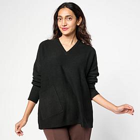 WynneLayers V-Neck Boxy Sweater with Pocket