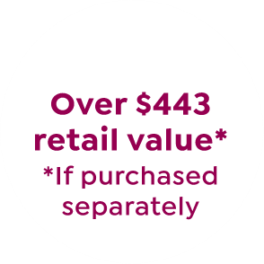 over $443 retail value