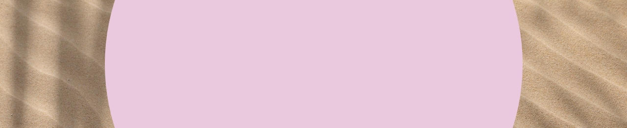 Pink circle on sand