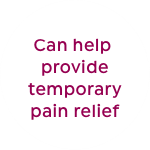 can help provide temporary pain relief