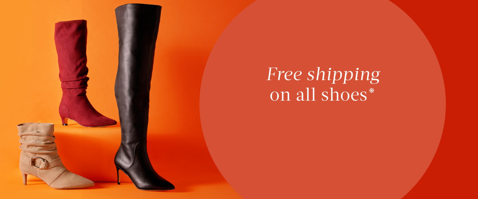 Free shipping on all shoes