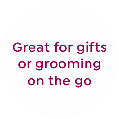 great for gifts or grooming on the go