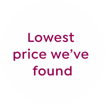 lowest price we've found