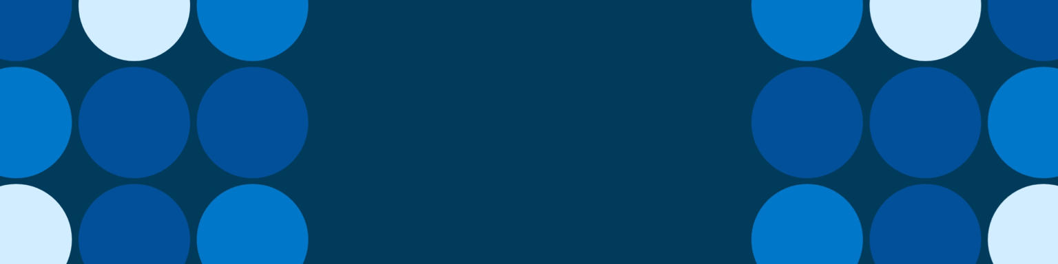 Blue circles on a dark blue background