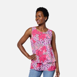 Floral sleeveless shirt