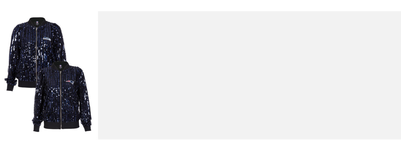 Patriots and Seahawks Sequin Jackets