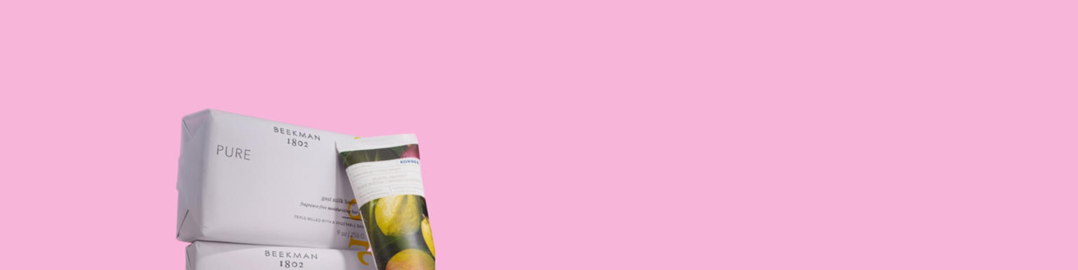 Assorted beauty products